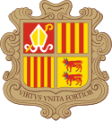 Coat of arms of Andorra.