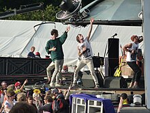 Darwin Deez performing at Bestival 2010