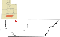 Location in Garfield County and in the state of Utah.