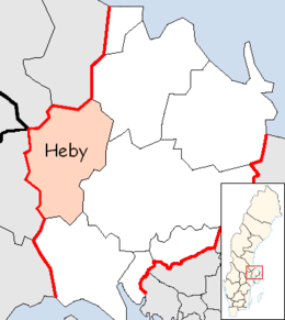 Heby - Localizazion