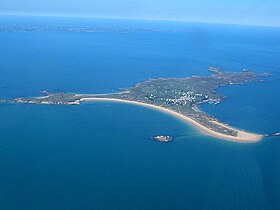 Île de Houat, vue du ciel.