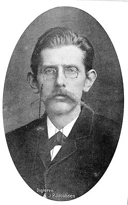 J. P. Jacobsen noin vuonna 1879.