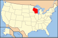 Image 80Location of Wisconsin in the United States (from Geography of Wisconsin)