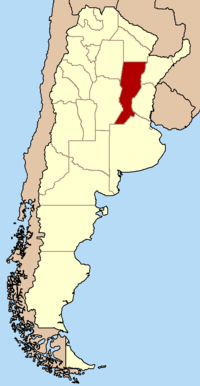 Santa Fes läge i Argentina