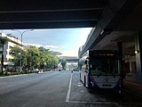 Feeder bus stop at Level C of the 1Powerhouse Building along Persiaran Bandar Utama.