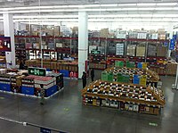 Shelves of a Sam's Club store in Suzhou, China