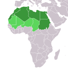 Mapa del Norte de África