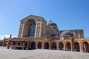 The Basilica of Our Lady of Aparecida is the second largest Catholic church in the world in interior area after the St. Peter's Basilica in the Vatican City.