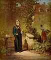 Carl Spitzweg: Zeitungsleser im Garten, 1847