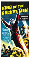 Locandina del serial cinematografico Gli uomini missili del pianeta perduto (King of The Rocket Men, 1949)