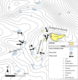 Topographic, archaeological map.