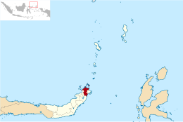 Reggenza di Minahasa Settentrionale – Mappa