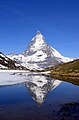 Matterhorn (East side), mirrored in Riffelsee