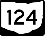 State Route 124 marker