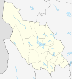 Location map of Dalarna County in Sweden