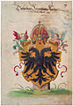 Escut del Sacre Imperi Romanogermànic en un manuscrit