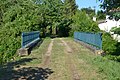 Ancien pont ferroviaire de la ligne de Pamiers à Limoux à Moulin-Neuf, au-dessus de la RD106.