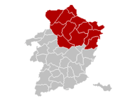 Pozicija arondismana na karti Provincije Limburg