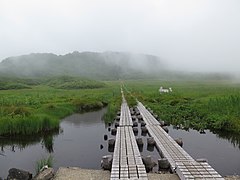 Weg zum Vulkanberg Chōkai