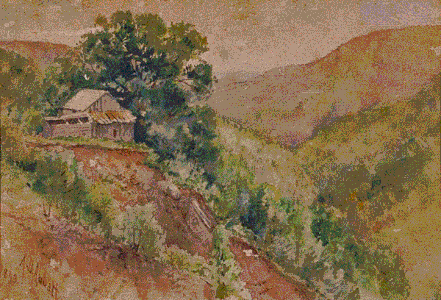 Hillside Landscape (1893), localisation inconnue.