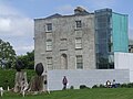 Pearse Museum, western elevation. Entrance to museum behind modern walls