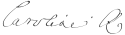 Caroline of Ansbach's signature