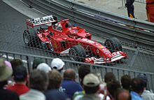 Photo de la Ferrari F2004 de Michael Schumacher à Monaco