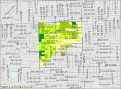 U.S. Census Bureau map showing city limits