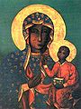 The Czarna Madonna (Black Madonna) of Częstochowa.