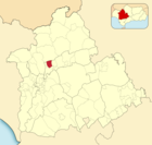 Расположение муниципалитета Бургильос на карте провинции