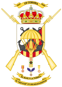 Escudo del Regimiento de Infantería nº. 4 "Nápoles", de Paracaidistas (RIPAC-4)