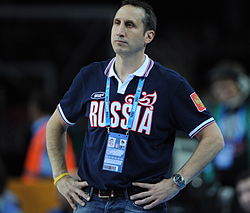 Blatt Venäjän maajoukkuevalmentajana vuonna 2011.