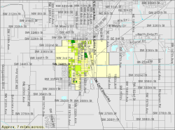 U.S. Census Bureau map showing city limits