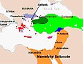 L'impero di Trebisonda (giallo) nel 1350.