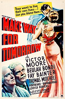 Description de l'image Make Way for Tomorrow (1937 poster).jpg.