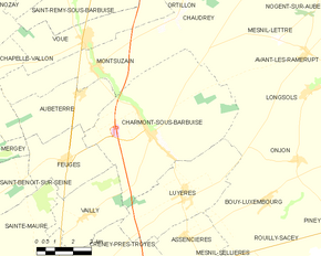 Poziția localității Charmont-sous-Barbuise