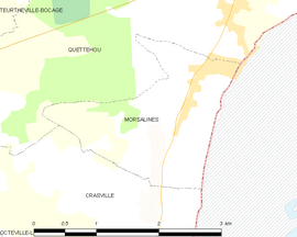 Mapa obce Morsalines