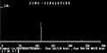 SIMS profile of antimony