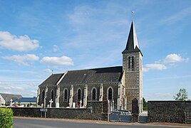 L’église Saint-Martin. (Giéville).