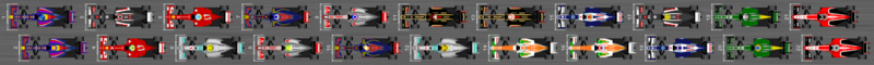 Schéma de la grille de qualification du Grand Prix d'Italie 2013