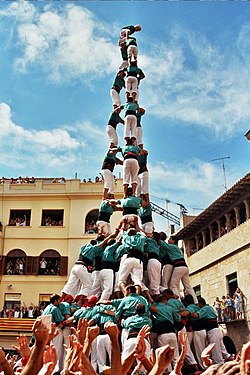 Castell (torre umana) tipica della Catalogna