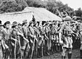 Militia soldiers of the 39th Battalion following their relief at Kokoda in September 1942