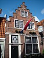 A street view with houses, Edam.