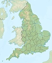 Location map England در انگلستان واقع شده