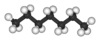 Stavmodell för heptan