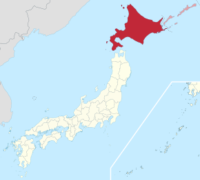 Poziția regiunii Prefectura Hokkaidō