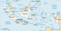 Kaart van Indonesië