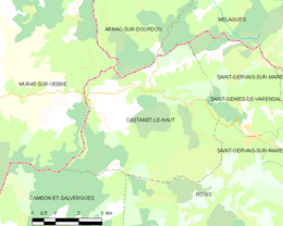 Castanet-le-Haut - Localizazion