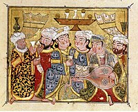 Maqamat of al-Hariri, Vienna manuscript AF 9, 1334 CE Folio 42v