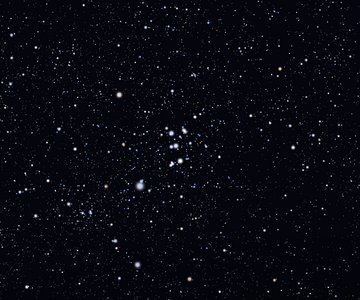 散開星団NGC4609。